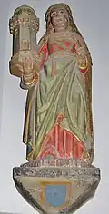 Statue de sainte Barbe.