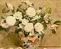 Victor Robic : Bouquet de camélias (aquarelle, collection particulière).