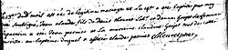 Naissance le 13 septembre 1725 de Jean Claude Theurel