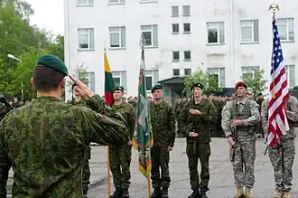 173e airborne brigade lors de Black Arrow en  2014.