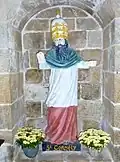 Chapelle Saint-Colomban : statue de saint Cornély