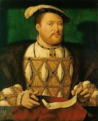 Henri VIII (portrait par Joos van Cleve)