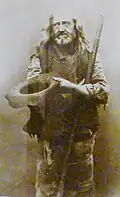 Mendiant de Kerfeunteun à la fin du XIXe&nbsp;siècle (photographie de Joseph Villard, musée départemental breton)