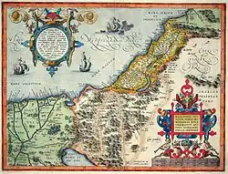 Une carte détaillée de la Palestine du 16e&nbsp;siècle