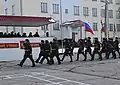 Défilé d'unité de la brigade.