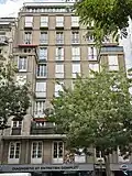 Immeuble du 16, avenue de Versailles, Paris, construit par Paul Branche en 1954.