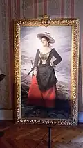 Marguerite de Savoie portant le costume typique de Gressoney (1890)