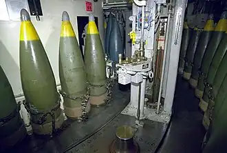 Munitions stockées.
