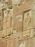 Église d'Atenis Sioni : deux statues