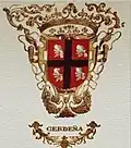 1635, Zurbaran and Velasquez, Buen Retiro Palace, Madrid, avec couleurs inversées.