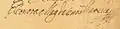 Signature de Éléonore de Neubourg