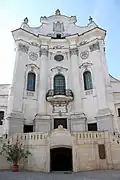Façade de l'église classée.