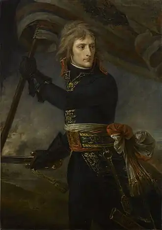 Bonaparte au pont d'Arcole, par Antoine-Jean Gros (ca. 1801), musée du Louvre, Paris.
