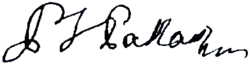 signature de Peter Simon Pallas