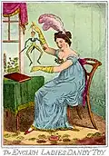 Isaac Robert Cruikshank&nbsp;(en), The English Ladies' Dandy Toy.