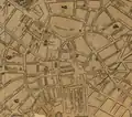 Détail d'une carte de Boston en 1829, montrant Pemberton Hill et ses environs