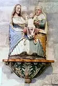 Église paroissiale Saint-Germain et Saint-Louis, le « groupe trinitaire » (bois polychrome, XVIIe&nbsp;siècle).