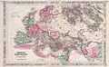 Carte de l'Empire romain, réalisé en 1864