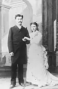 Mariage d'Amand Dagnet avec Aline Lefèvre le 17 avril 1883 à Sainte-Suzanne