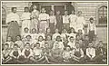 La Norwalk Grammar School en 1890. La Cora Hargitt Middle School Academy (1980-2008) a été nommée d'après l'enseignante, tout en haut à gauche.
