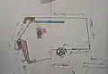 Projet de modification de l'implantation du nouveau presbytère à Granchain proposé en août 1897