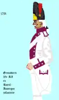 Uniforme du 18e&nbsp;régiment d’infanterie de ligne de 1791 à 1794