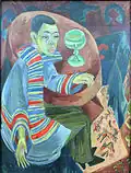 Autoportrait comme un buveur, 1914, Germanisches Nationalmuseum.