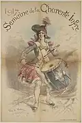 Vive la Nation !, affiche lithographiée pour la Semaine de la Charente Inférieure, 1917.