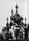 Église du voile de la Vierge rue Borissoglebski après l'insurrection