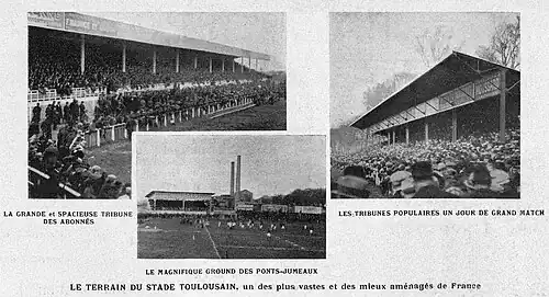 Le stade des Ponts-Jumeaux en 1922