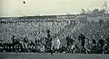 Navy à l'attaque lors du match de 1931 au Griffith Stadium de Washington.