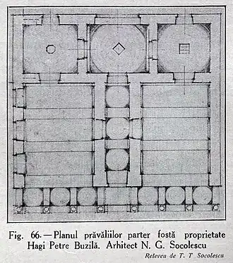 Plan du magasin d'Hagi Petre Buzilă.