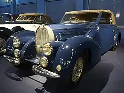 57 C cabriolet Gangloff 1939 (Cité de l'automobile de Mulhouse).