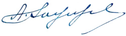 signature d'Abram Ioffé