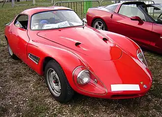 Abarth-Alfa Romeo 1300 Berlinetta, prototype recarrossé par Colani en 1957.