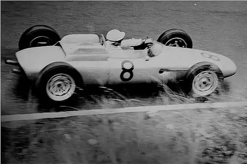 Joakim Bonnier sur Porsche 804 au Grand Prix d'Allemagne 1962