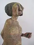 Trilogie (vers 1970, détail), bois, 105&nbsp;cm, collection particulière non sourcée.