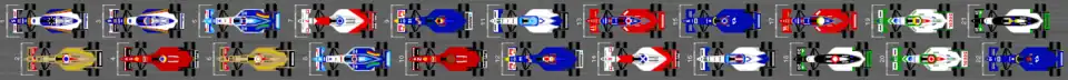 Schéma de la grille de départ du Grand Prix du Brésil 1996