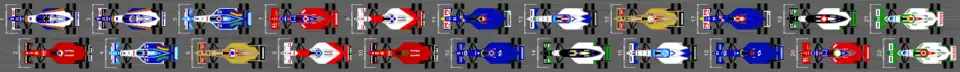 Schéma de la grille de qualification du Grand Prix d'Argentine 1996