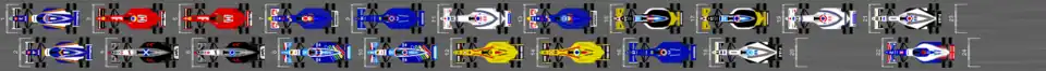 Schéma de la grille de départ du Grand Prix d'Australie 1997.