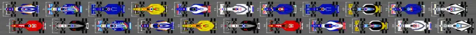 Schéma de la grille de qualification du Grand Prix du Brésil 1997.