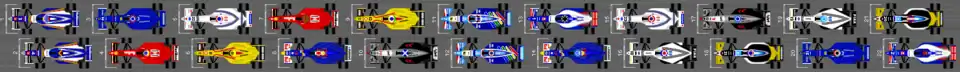 Schéma de la grille de qualification du Grand Prix d'Argentine 1997.