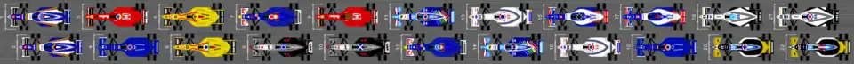 Schéma de la grille de qualification du Grand Prix de Saint-Marin 1997.