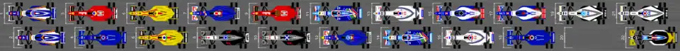 Schéma de la grille de départ du Grand Prix de Saint-Marin 1997.