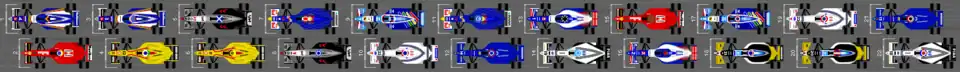 Schéma de la grille de qualification du Grand Prix de Monaco 1997.