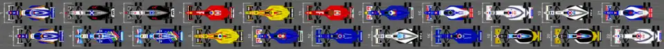 Schéma de la grille de qualification du Grand Prix d'Espagne 1997.