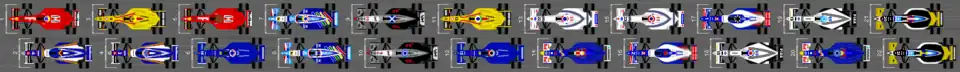 Schéma de la grille de qualification du Grand Prix de France 1997.