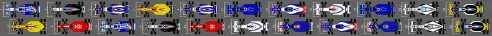 Schéma de la grille de qualification du Grand Prix d'Allemagne 1997.