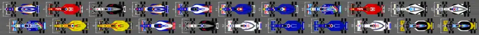 Schéma de la grille de qualification du Grand Prix de Belgique 1997.