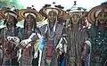 Peintures faciales (danse yaake des hommes wodaabes, Niger).